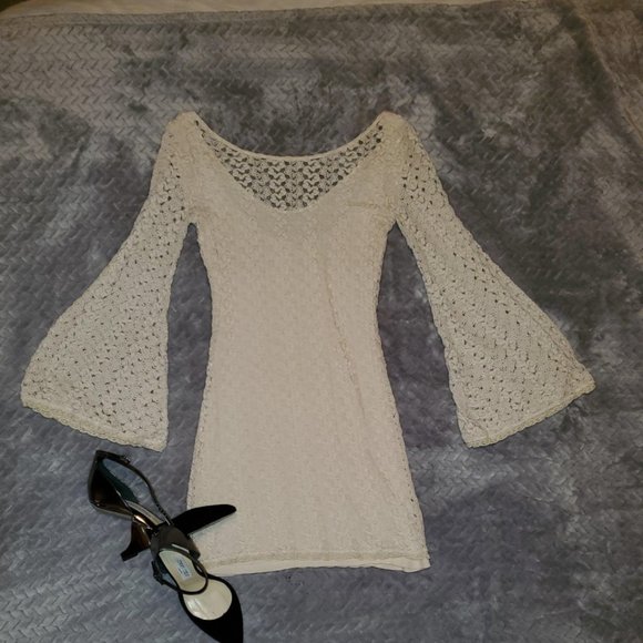 Ivory Gypsy lace Free People dress! - Picture 2 of 8